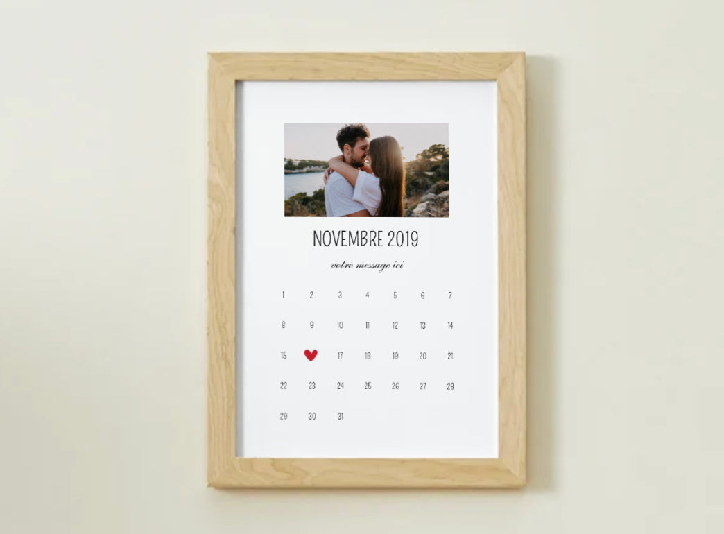 LOVE - CALENDRIER Format Portrait