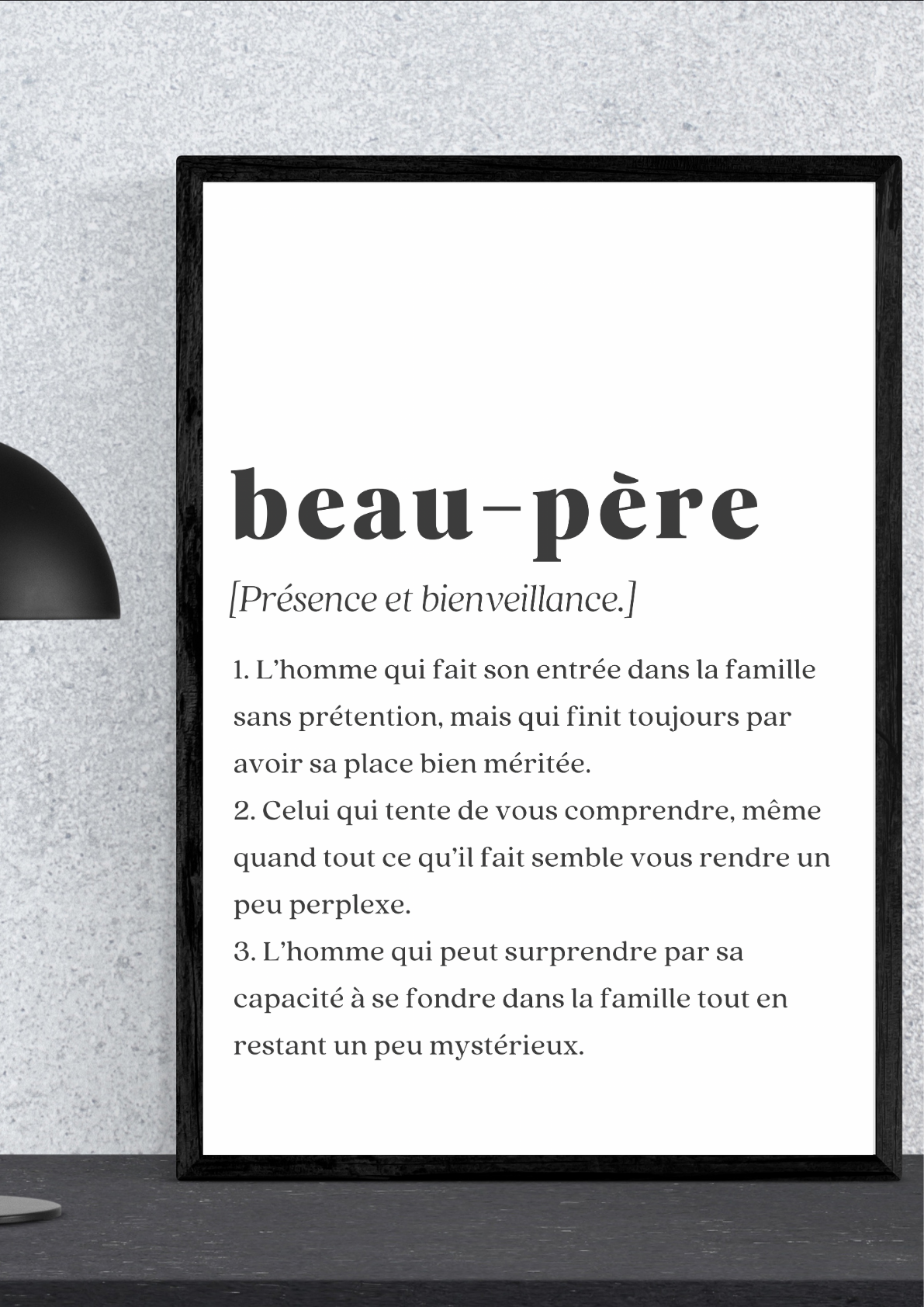 FAMILY PORTRAIT - Beau-père