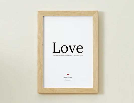 LOVE - AFFICHE Rencontre Love